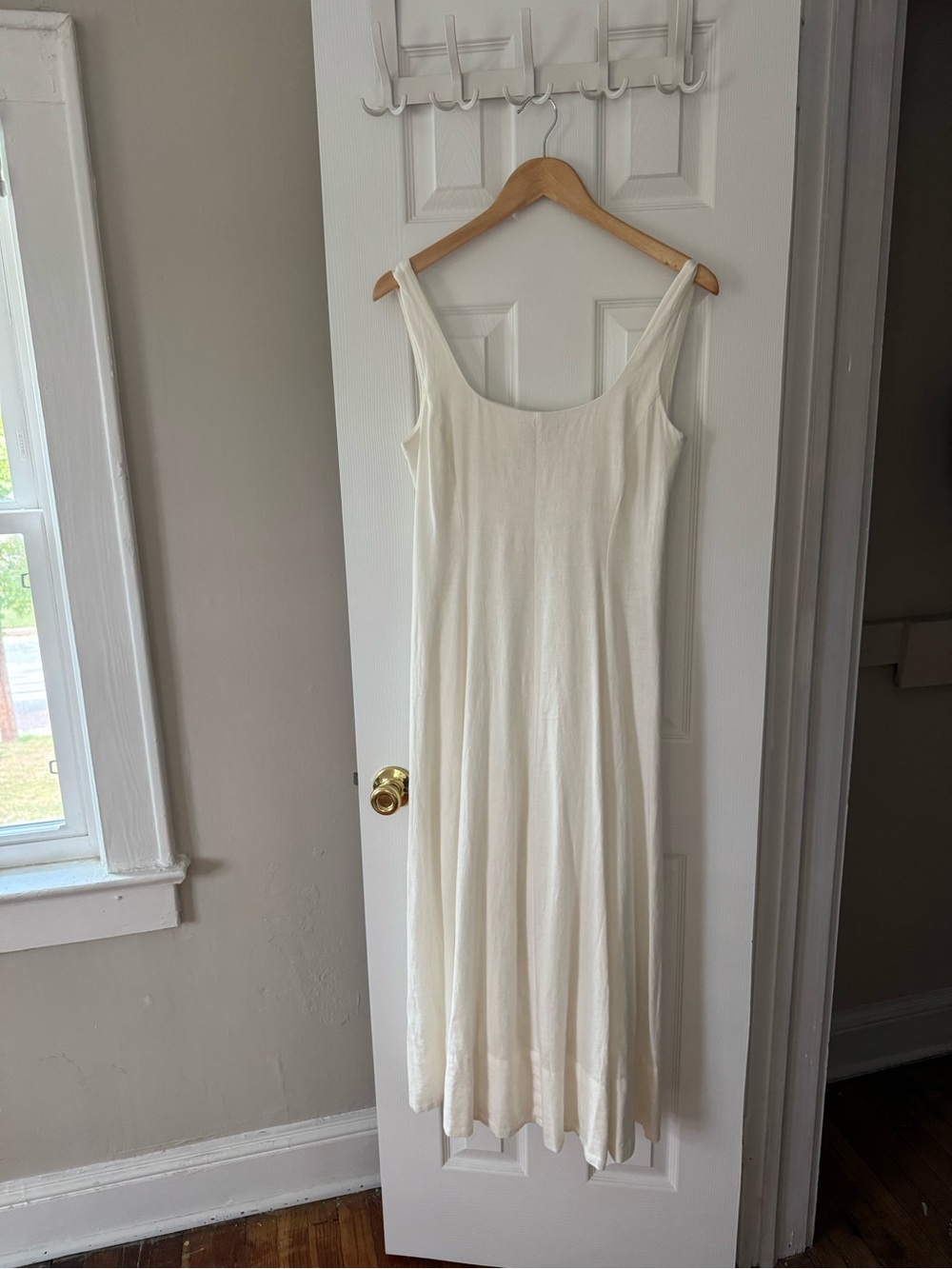 GAP Ivory Maxi Slip Dress